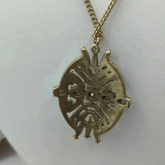 J Crew Crystal Studded Pendant Necklace - Picture 5 of 7